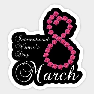 International Women's Day 8th March Sticker